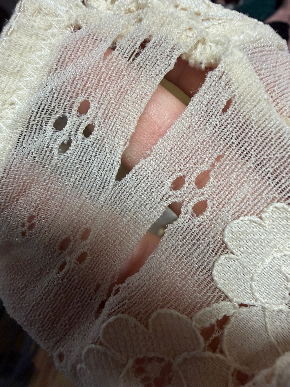 Lace Bralette - Cream Soft Support - Picture 5 of 5